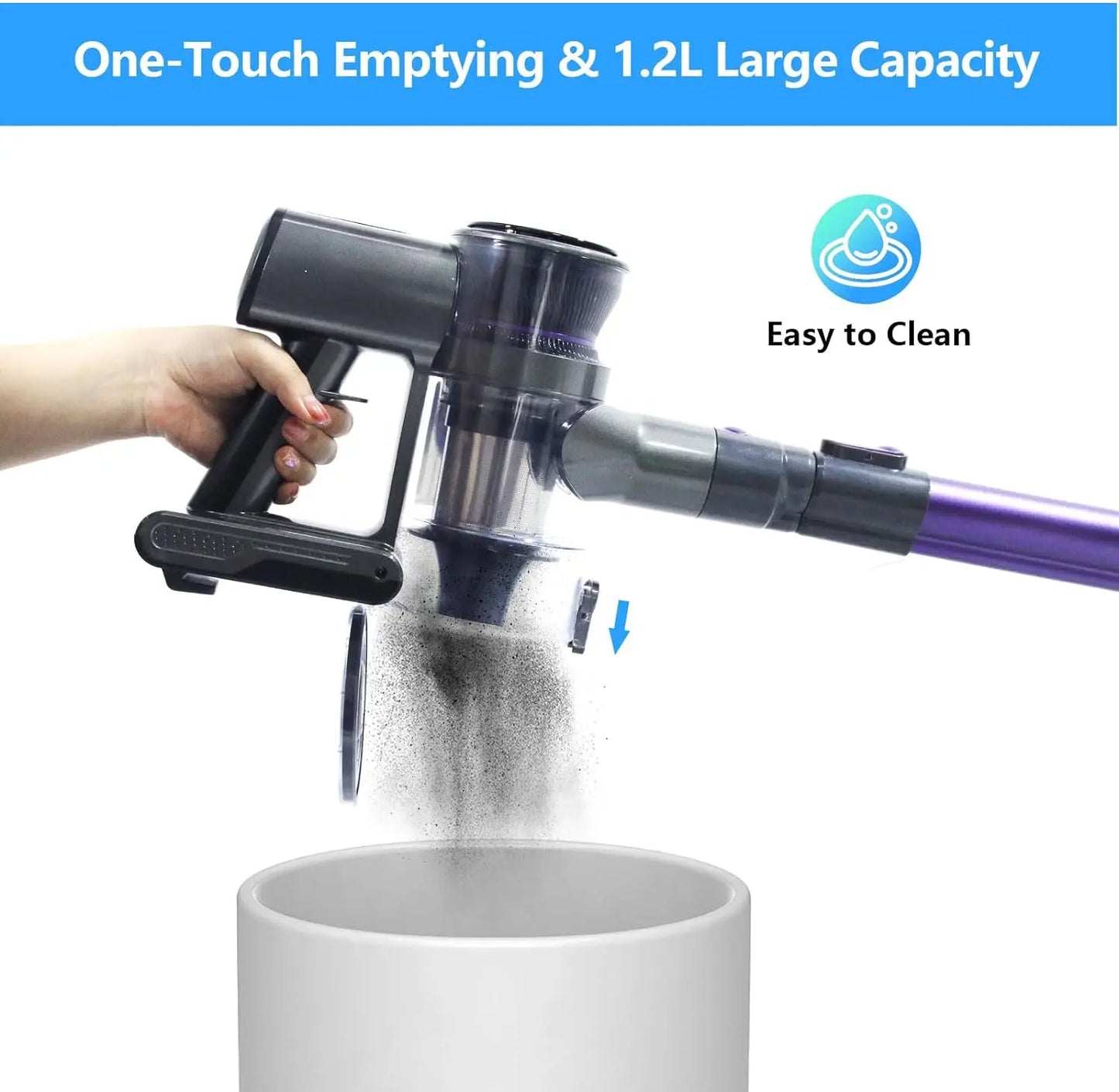 Cleaning Machine Portable Vacuum Cleaner Wireless For Home 20Kpa Strong Suction For Mite control Floor Sofa Curtains Pet Hair